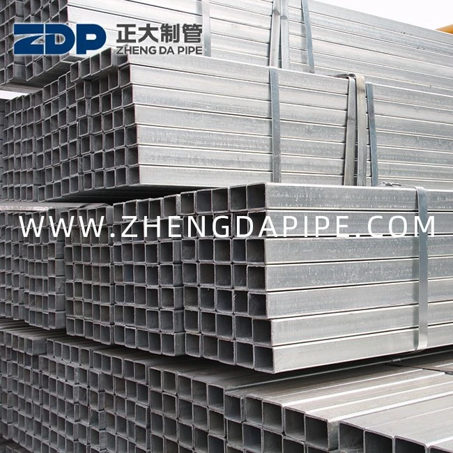 20X40 200X400 GI прямокутні сталеві труби